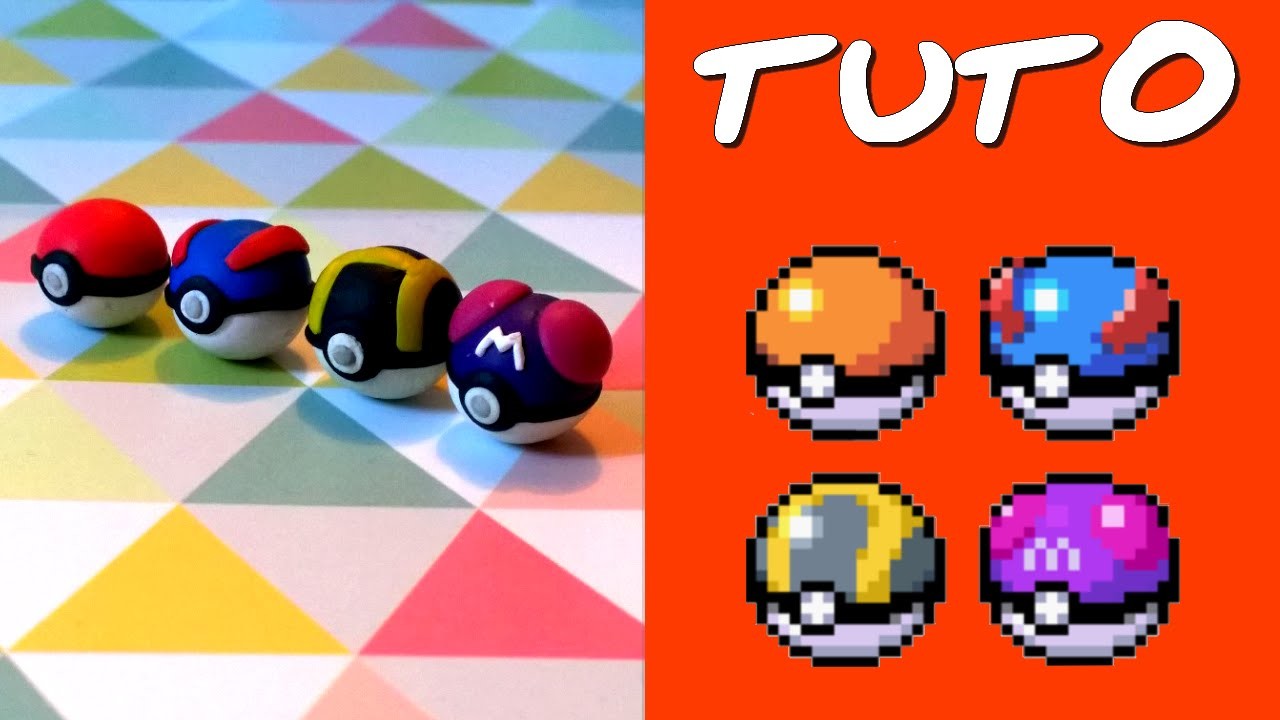 TUTO FIMO | Pokéballs (de Pokémon)