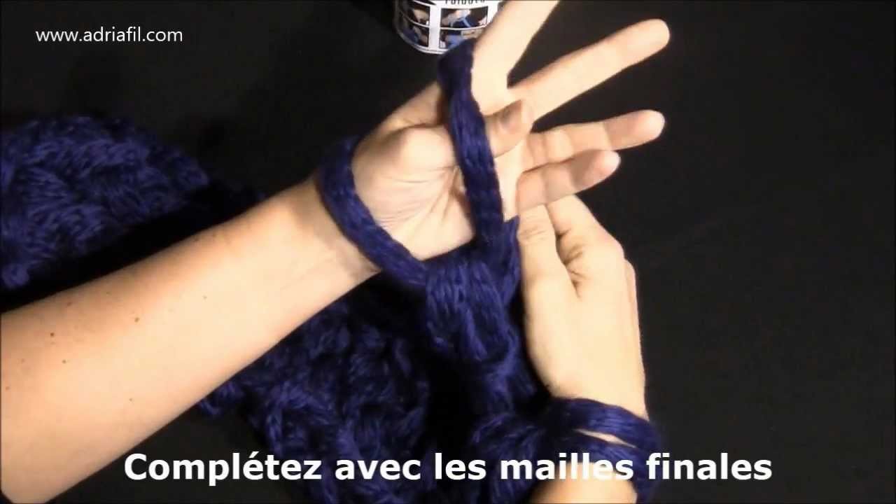 "Magia" fil à tricoter Adriafil - Echarpe realisée avec la technique du "Fai da te"