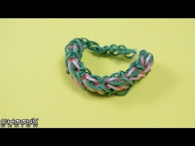 Tutoriel Rainbow Loom : Bracelet Diamants Superposés