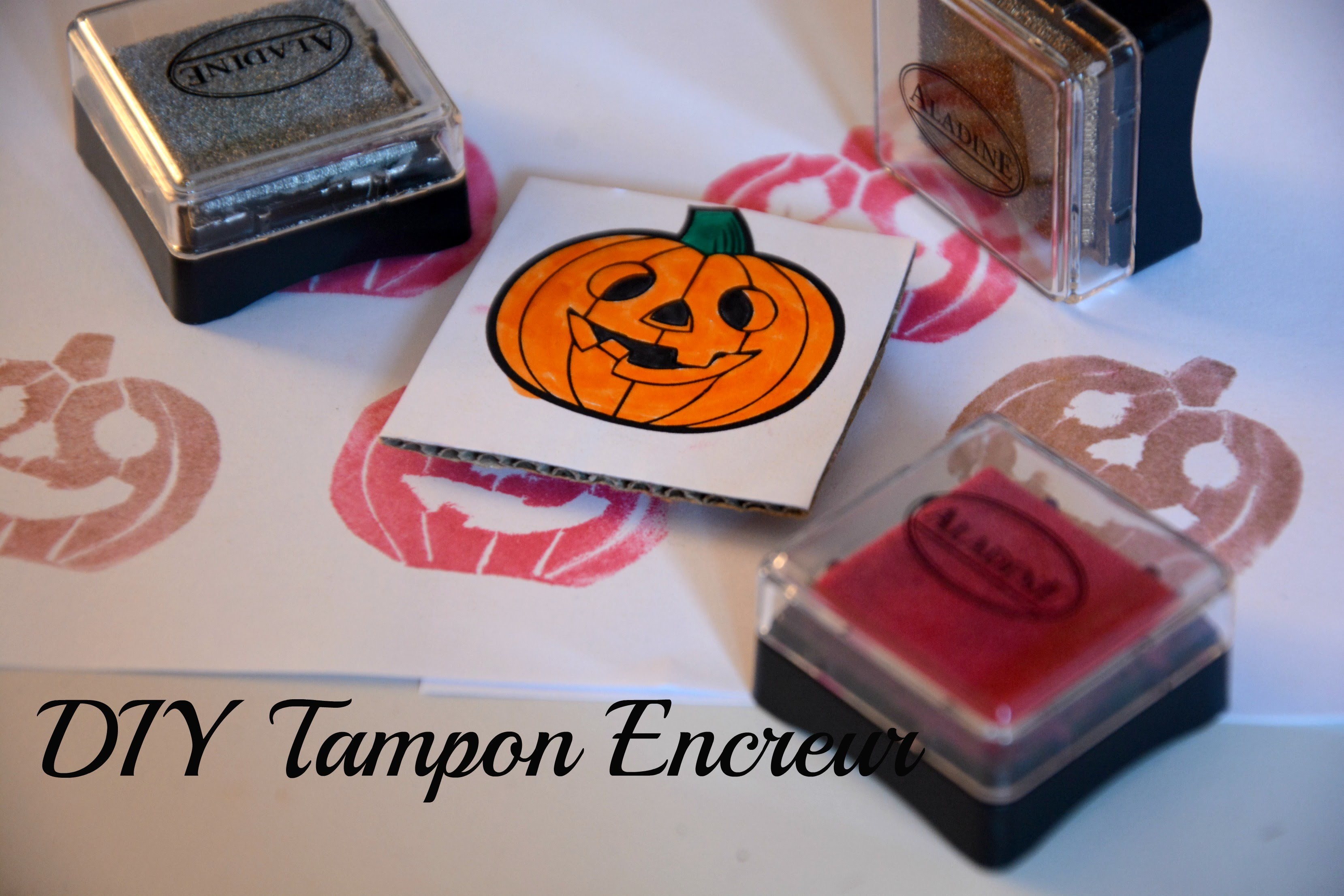 [DIY n°1] Tampon Encreur Halloween Citrouille