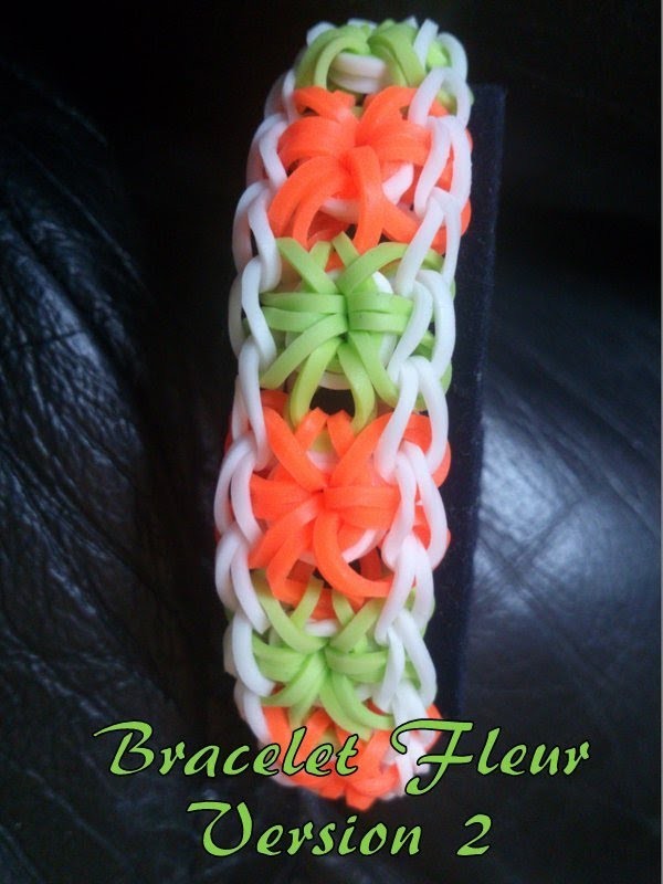 Bracelet Fleurs V2 Rainbow loom® Tutoriel Français (Niveau Inter)