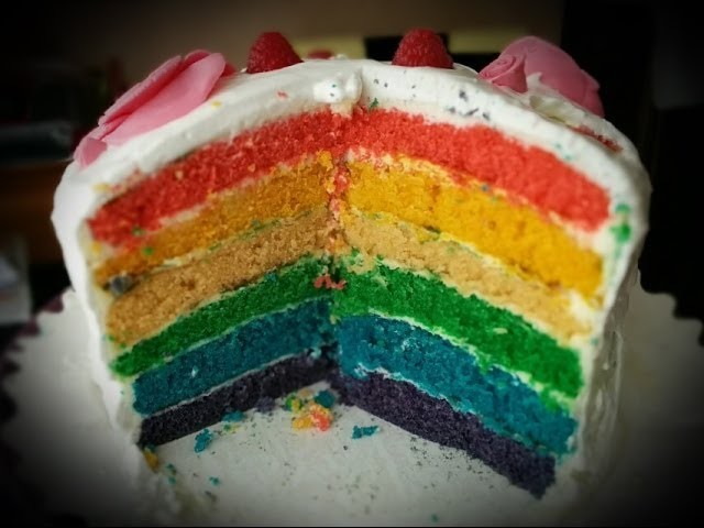 Recette facile du rainbow cake - Clickncook.fr