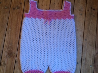 Tuto crochet facile : Combinaison body bébé. baby body crochet