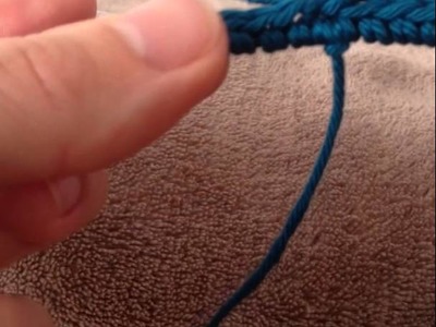 Tuto cadre crochet fin du 1er tour début de 2ème