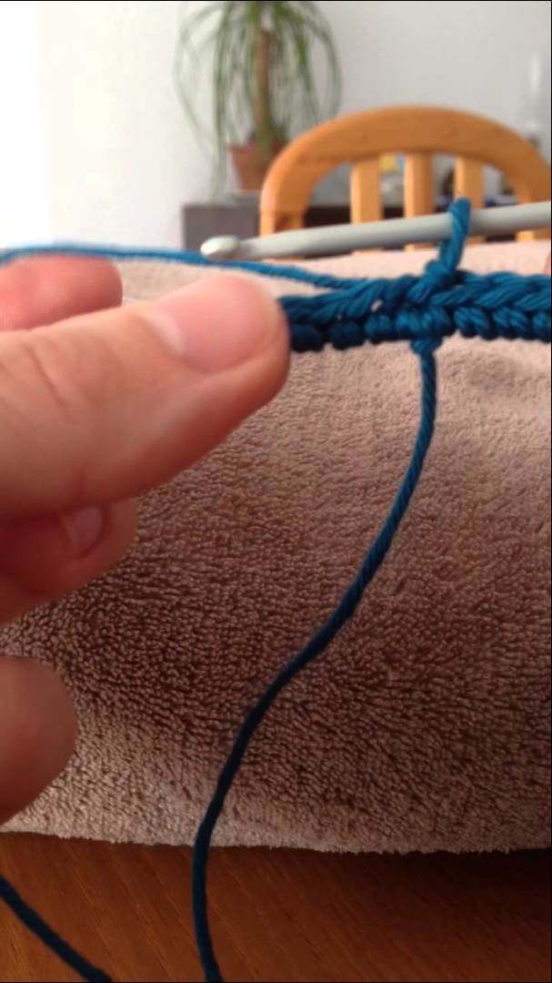 Tuto cadre crochet fin du 1er tour début de 2ème