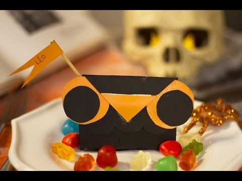 DIY Halloween - Marque-place en forme de hibou