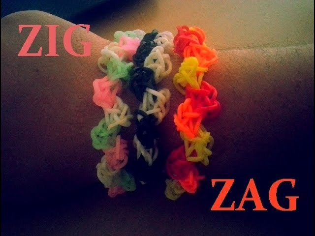 DIY : Bracelet Loom Bands ZIG ZAG. (Français)