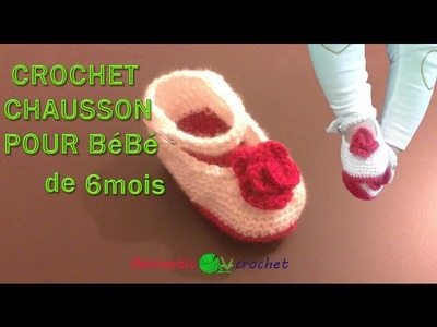 Crochet Baby Booties   part 2. Baby Shoes Crochet  كروشيه حذاء للبيبي