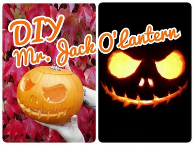 DIY Citrouille d'Halloween, Mr.Jack O'Lantern ♥