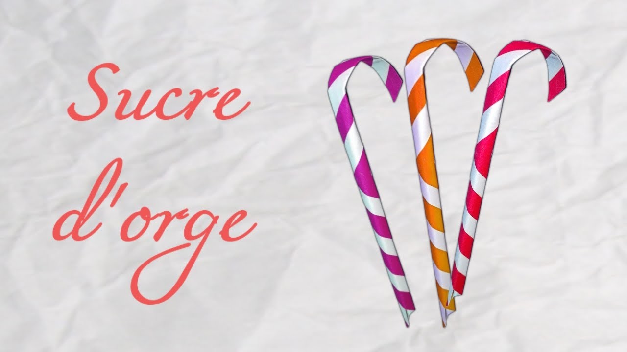 Origami ! Sucre d'orge - Candy can paper [ HD ]