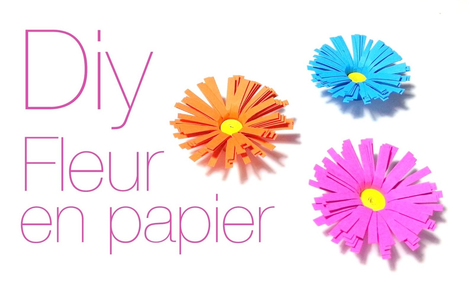DIY Comment faire une fleur avec du papier