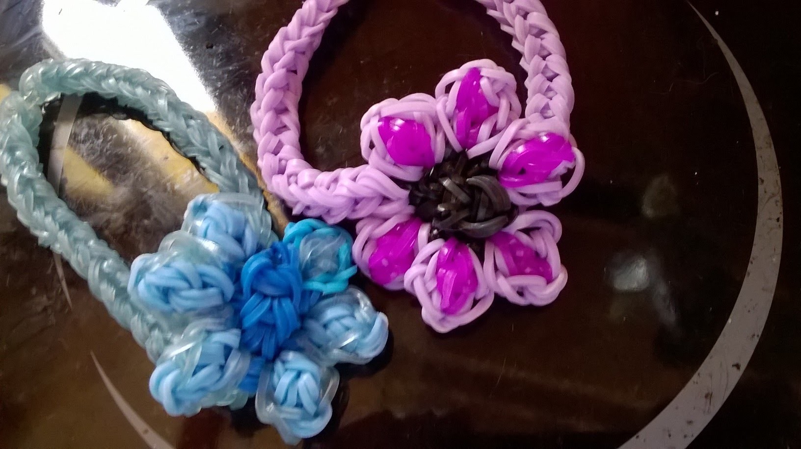 Fleur, flower rainbow loom tuto en français