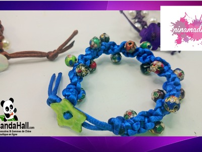 Tuto4.DIY.Bracelet avec perles cloisonnées. Fr.Pandahall.com.