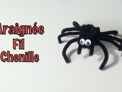 DIY Déco Halloween Araignée fil chenille