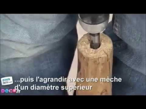 Comment fabriquer une lampe en bois flotté
