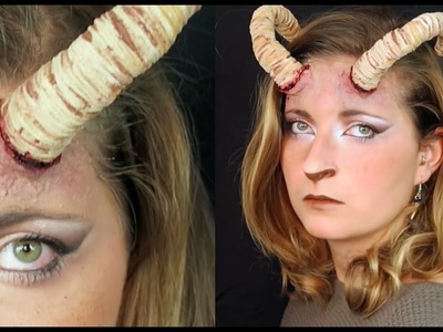 Série Halloween - Faune: maquillage + DIY cornes