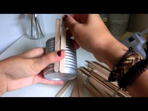 DIY : Pot à crayon en bâtonnets de glace