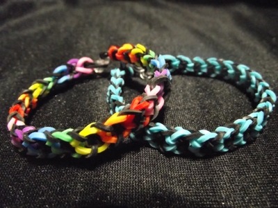 Rainbow loom bands. Le bracelet elastique mistigri (francais)