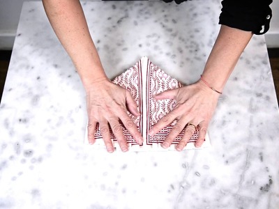 DIY : pliage de serviette en cœur