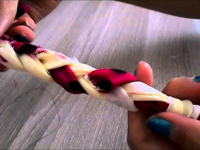 DIY: Bracelets en chutes de tissus