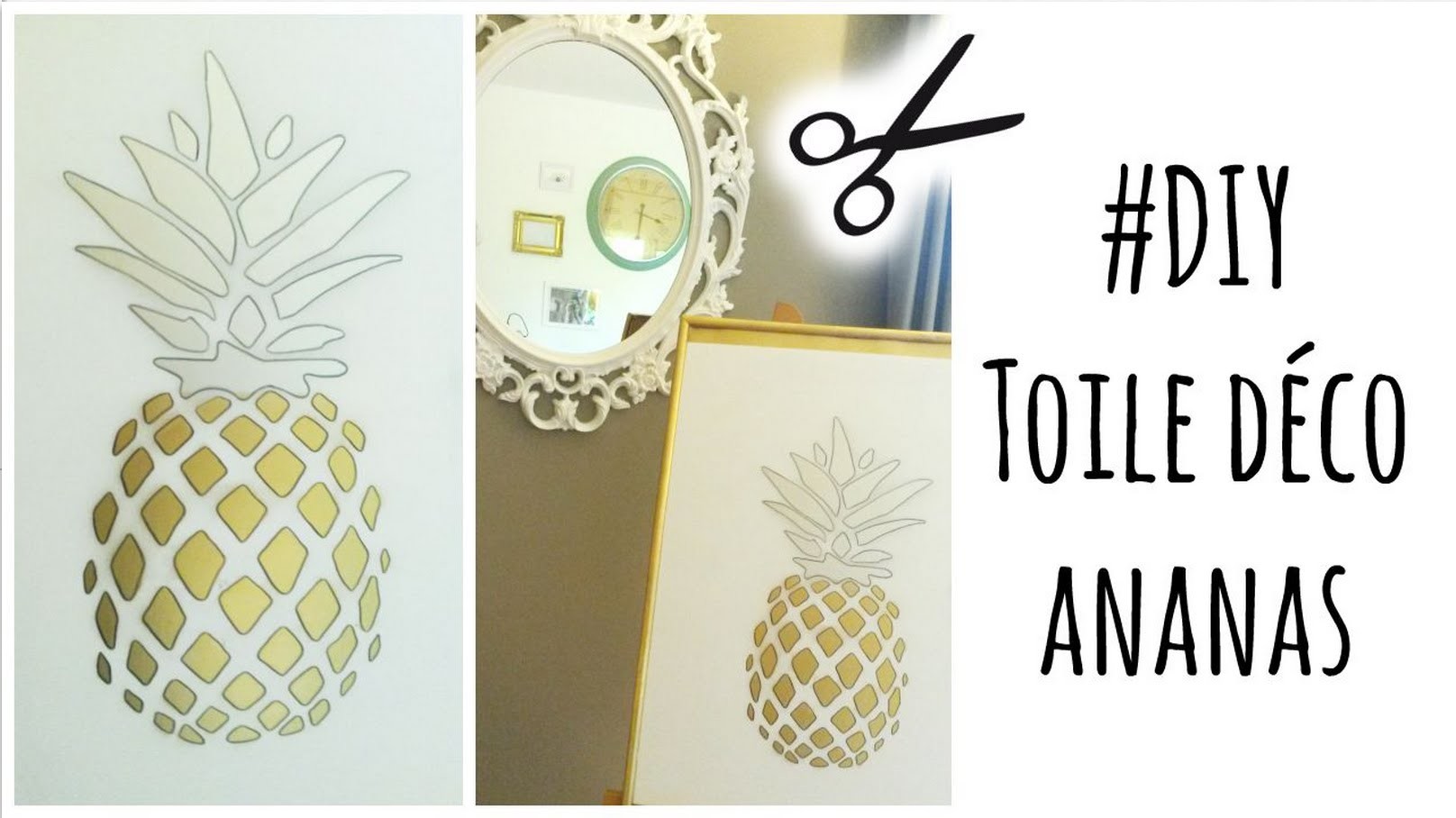 DIY: Toile Déco Ananas. Pineapple Canvas