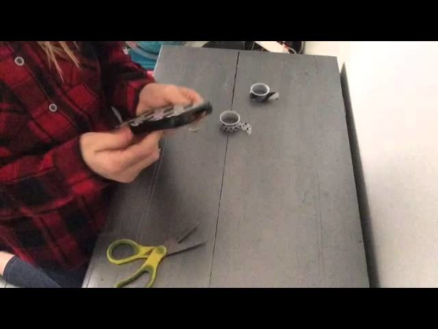 DIY coque de tel et marque page en masking tape (facile)