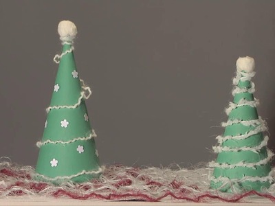Noel déco !! Christmas decoration !! sapin cone en papier diy