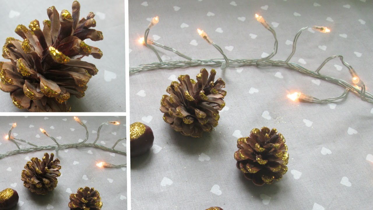 ✄ DIY.It's Christmas time !. : Pommes de pain et marrons paillettés !