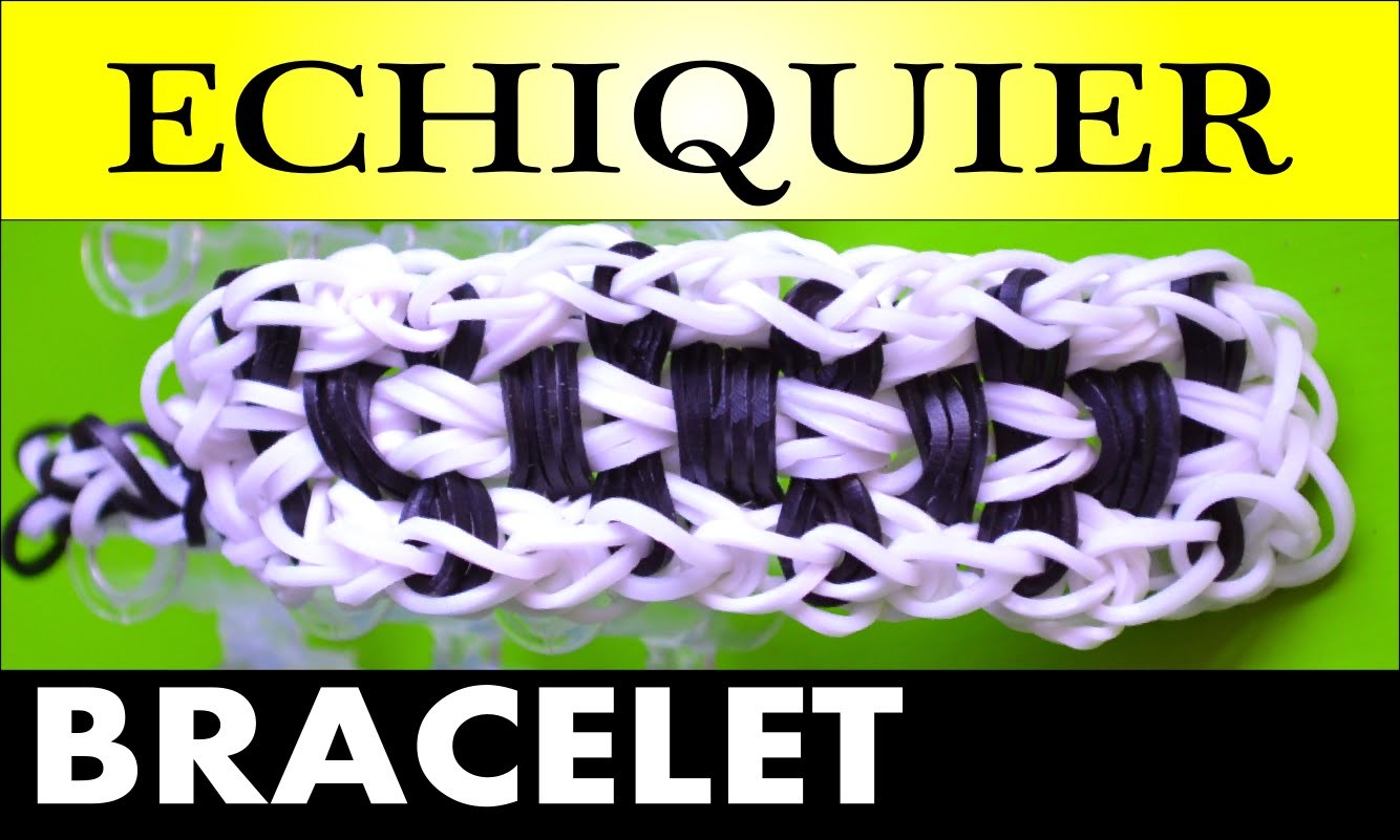 Comment faire des bracelets avec des élastiques (Echiquier rainbow loom)