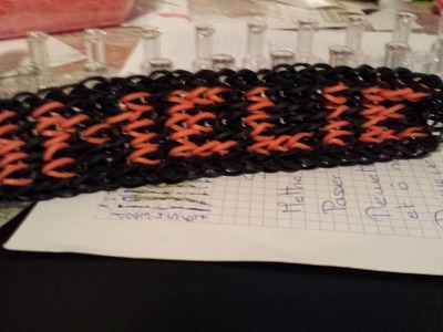 Bracelet prénom " Amélie " tuto Rainbow loom