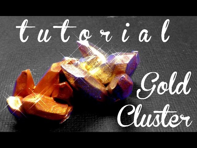 Crystal Cluster Or ll Yes We Craft #9 polymer clay fimo tutorial