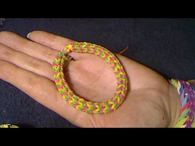 Rainbow Loom francais bracelet rond fin ( loom band )