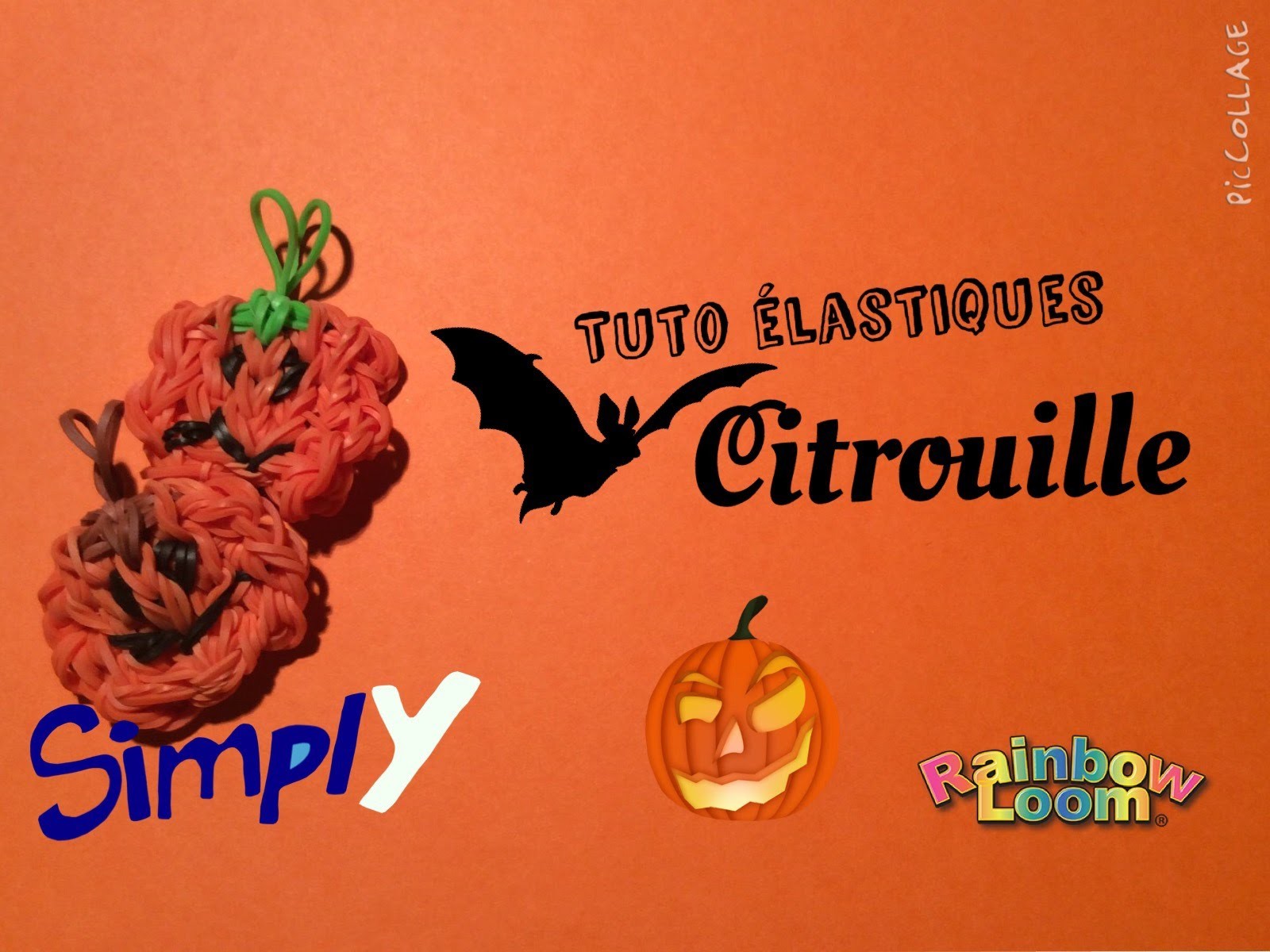 {Tuto Halloween #1} Citrouilles en élastiques Rainbow Loom | Simply