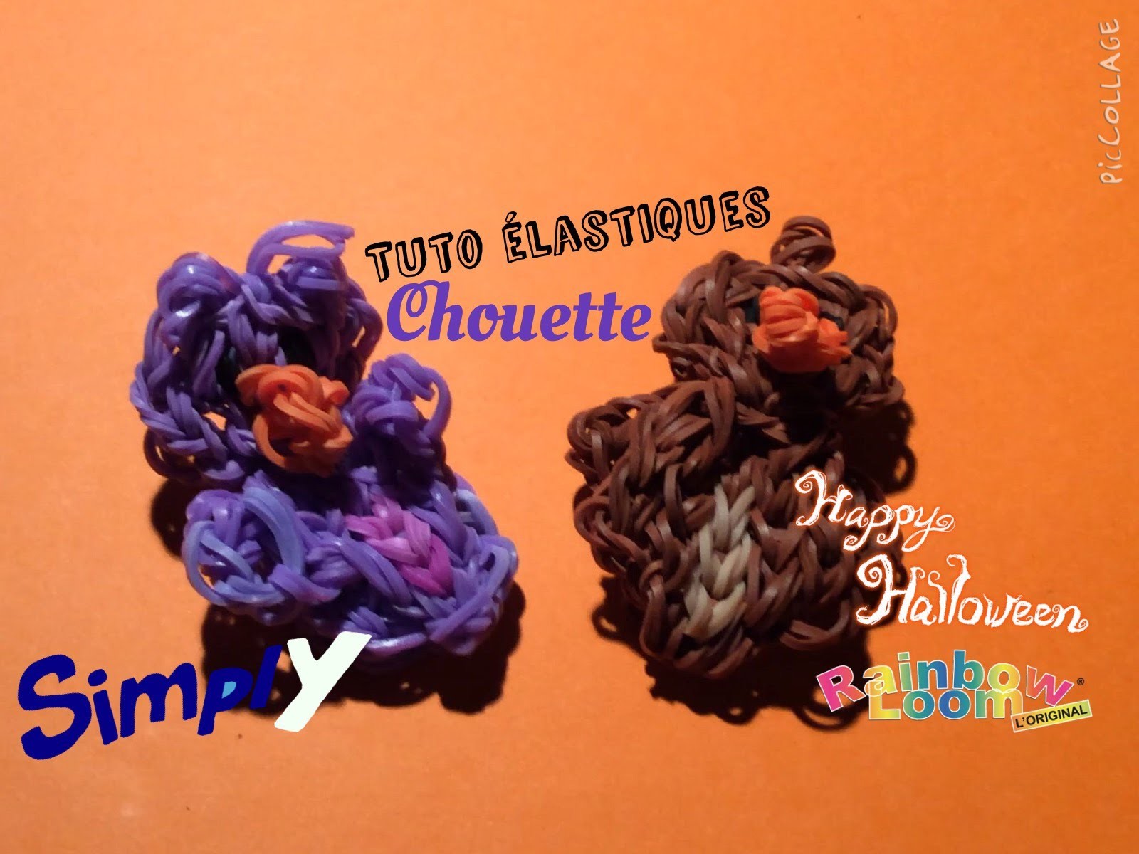 {Tuto Halloween #6} Chouette.Hibou en élastiques Rainbow Loom | Simply