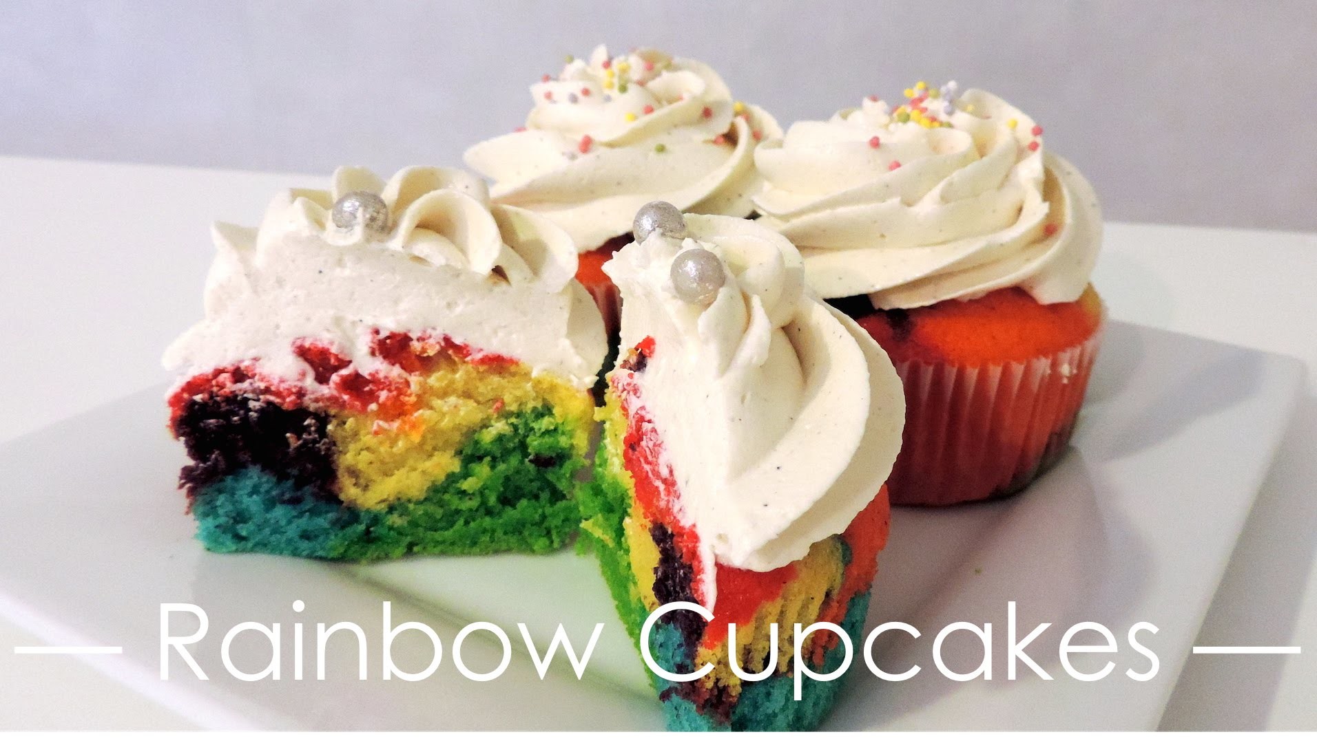 Recette des Rainbow Cupcakes (Arc-en-ciel) - William's Kitchen