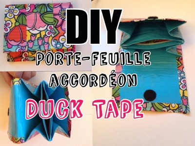 DIY porte-feuille accordéon Duck Tape