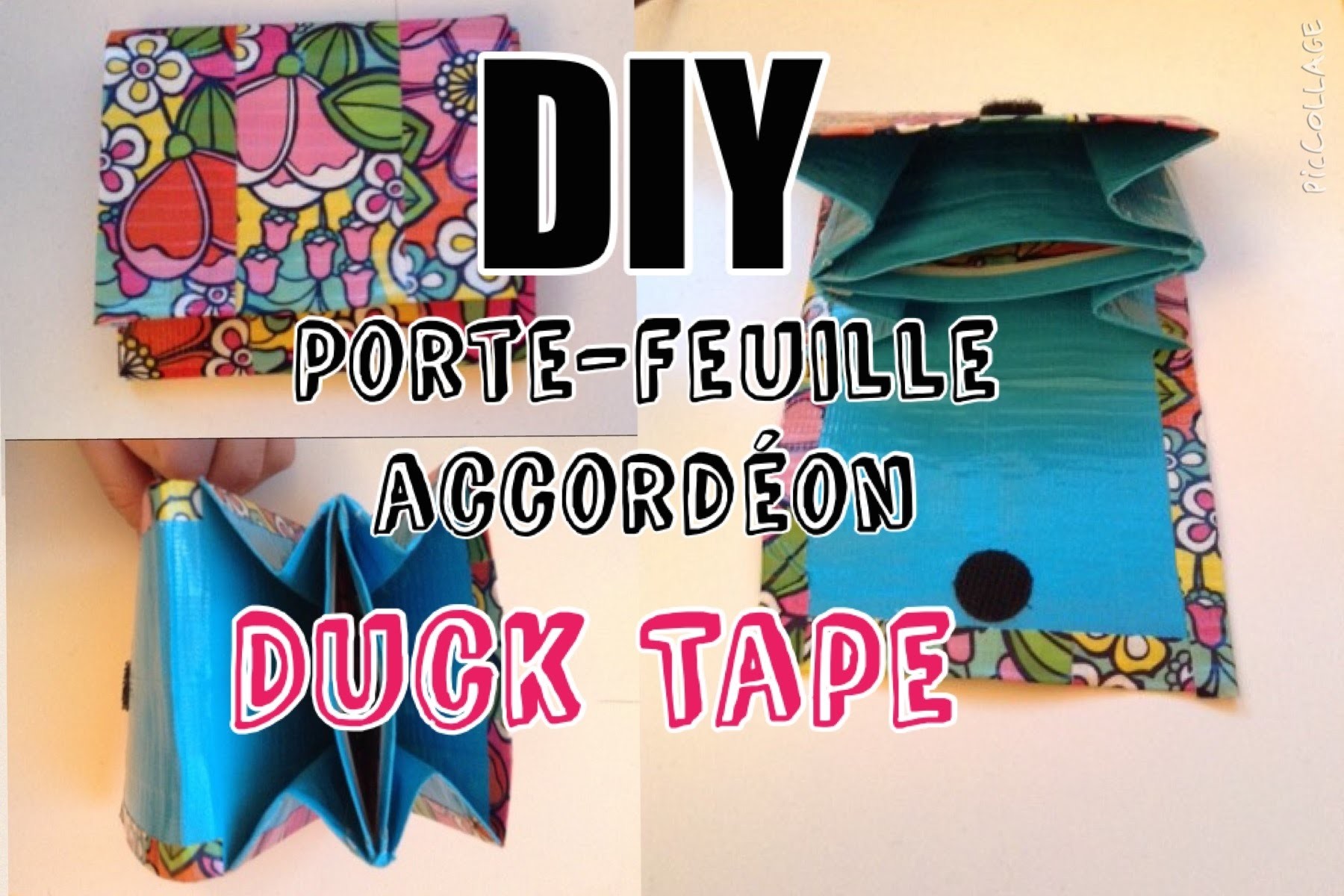 DIY porte-feuille accordéon Duck Tape