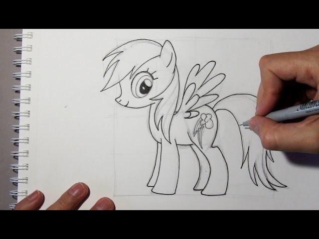 Comment dessiner Rainbow Dash du dessin animé Mon Petit Poney