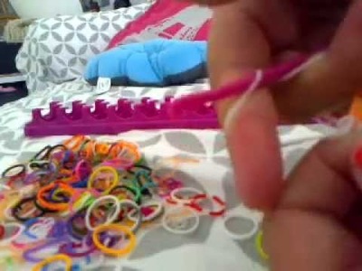 Chaine de pied elastiques rainbow loom