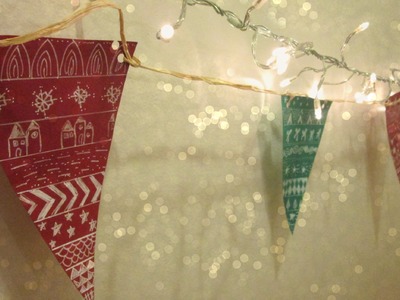 ✄ DIY.It's Chrstmas time.: Une guirlande de fanions scandinaves ! 