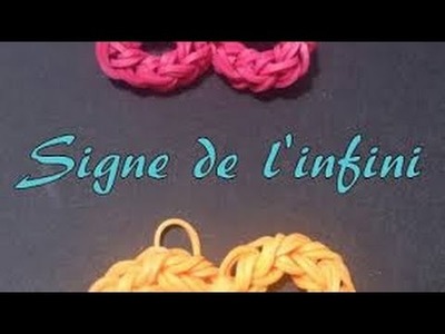 Signe de l'infini rainbow loom