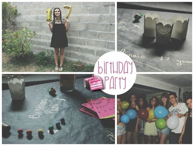 Birthday party. diy, hair, makeup & outfit