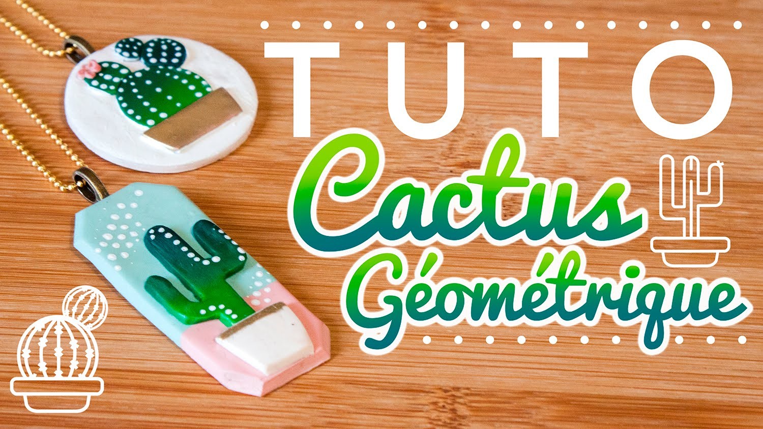 #YWC - Tuto Cactus Graphique & Géométrique - FIMO - Polymer Clay