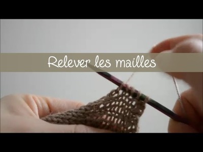 Tricot. Relever les maille