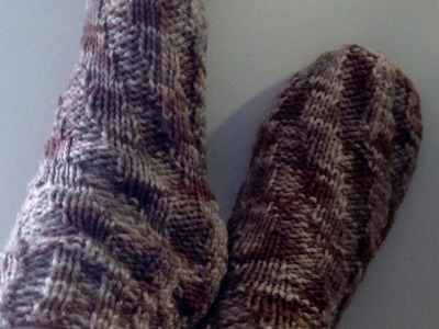 Chaussettes en spirale tutoriel tricot.Calzini "spirali". Spiral socks knitting