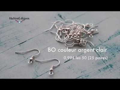 Crochet BO argent brillant et nouveautés #44 de materiel-bijoux.fr