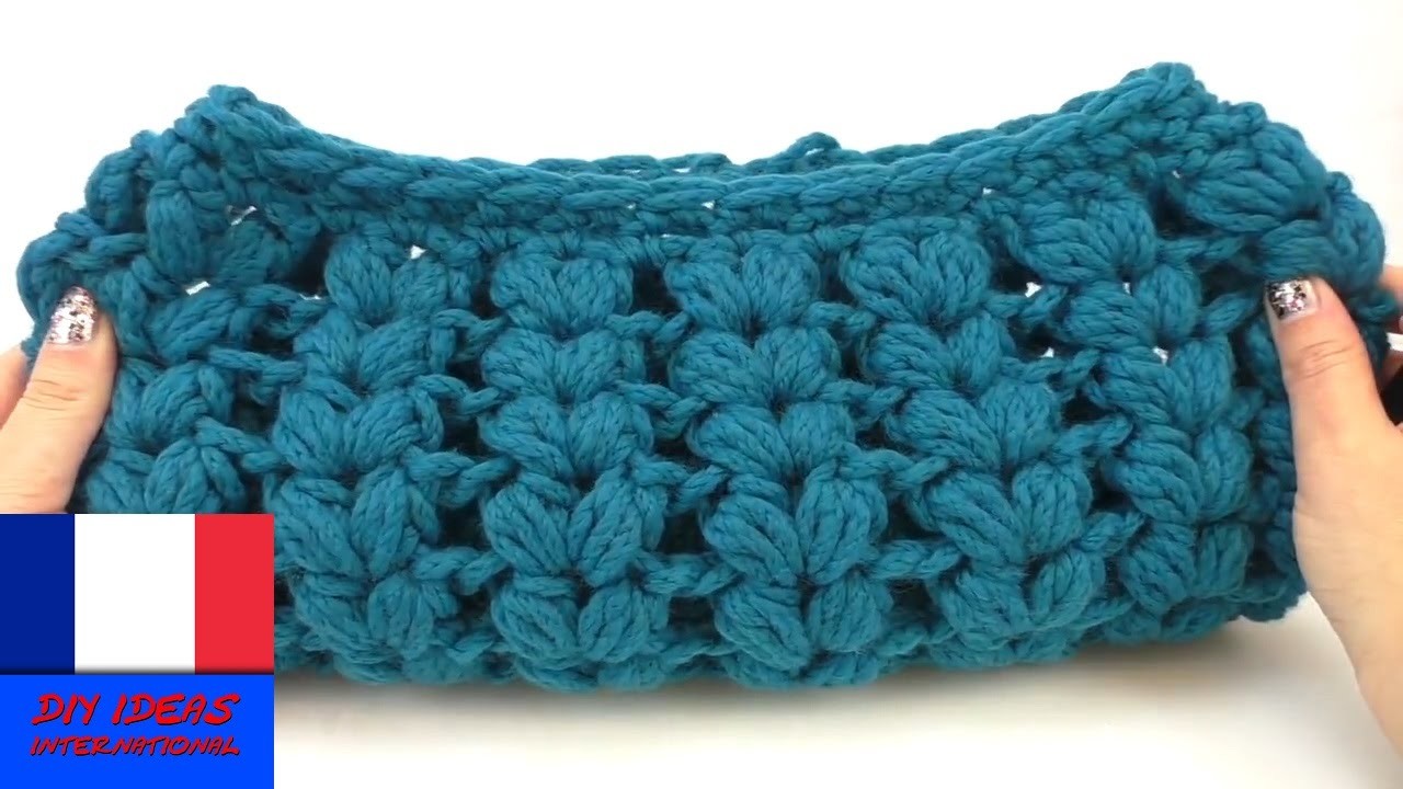 Crocheter une écharpe avec un motif d'épis DIY écharpe avec motif original