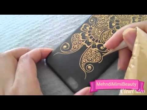 Henna phone case. coque portable personnalisée