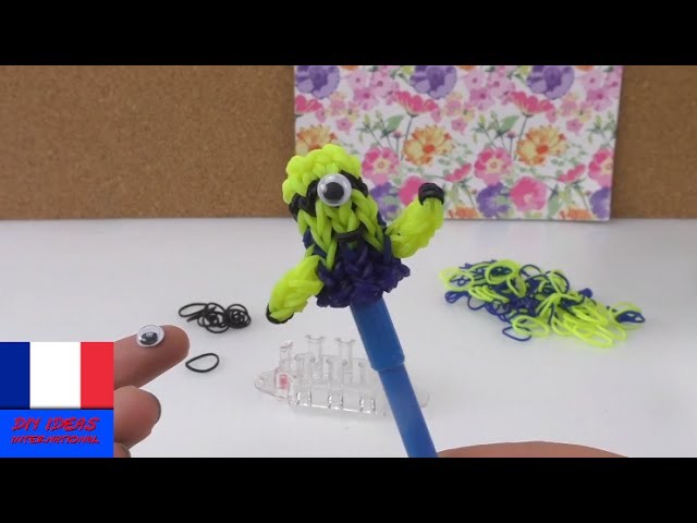 Minion 3D en loom à faire soi-même. Instructions DIY en français