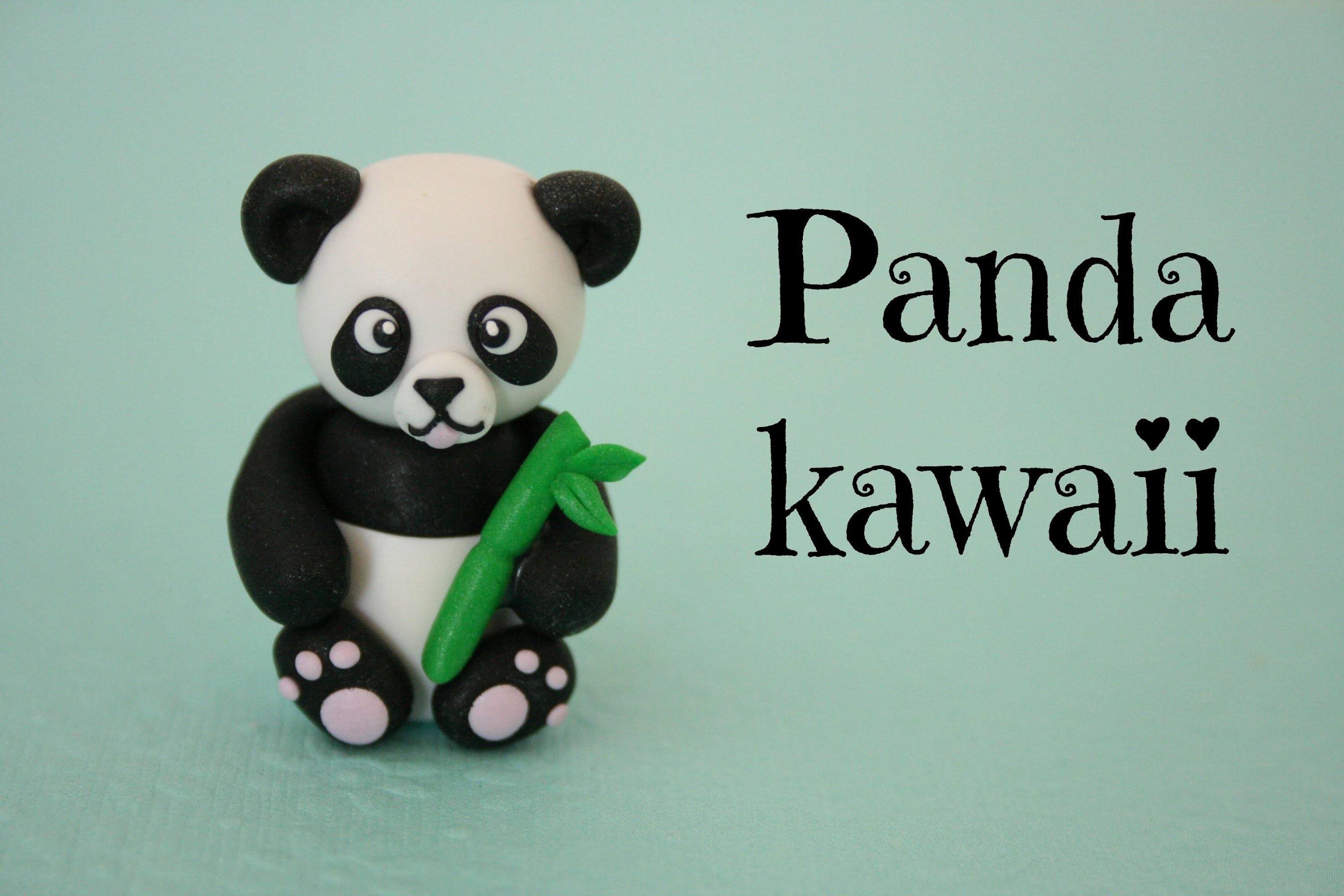 (TUTO) Panda en fimo. polymer clay